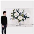 Picture of White Roses _GroupedProduct_Rectangle_Landscape_Canvas_