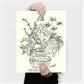 Picture of Drawn Florals I  _GroupedProduct_Rectangle_Portrait_Canvas_