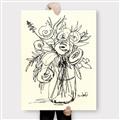 Picture of Drawn Florals II  _GroupedProduct_Rectangle_Portrait_Canvas_