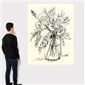 Picture of Drawn Florals II  _GroupedProduct_Rectangle_Portrait_Canvas_