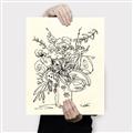 Picture of Drawn Florals III  _GroupedProduct_Rectangle_Portrait_Canvas_