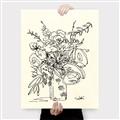 Picture of Drawn Florals III  _GroupedProduct_Rectangle_Portrait_Canvas_