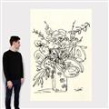 Picture of Drawn Florals III  _GroupedProduct_Rectangle_Portrait_Canvas_