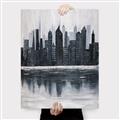 Picture of City from afar _GroupedProduct_Rectangle_Portrait_Canvas_