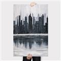 Picture of City from afar _GroupedProduct_Rectangle_Portrait_Canvas_