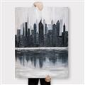 Picture of City from afar _GroupedProduct_Rectangle_Portrait_Canvas_