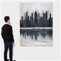 Picture of City from afar _GroupedProduct_Rectangle_Portrait_Canvas_