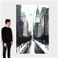 Picture of Snowy New York  _GroupedProduct_Rectangle_Portrait_Canvas_