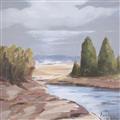 Picture of Small Lake in the Desert _GroupedProduct_Square_Unframed_Print_Only_