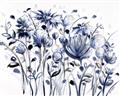 Picture of Indigo Blossom l _GroupedProduct_Rectangle_Landscape_Unframed_Print_Only_