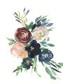Picture of Autumn Blooms I _GroupedProduct_Rectangle_Portrait_Unframed_Print_Only_