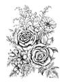 Picture of Sketched Flower I _GroupedProduct_Rectangle_Portrait_Unframed_Print_Only_