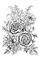 Picture of Sketched Flower I _GroupedProduct_Rectangle_Portrait_Unframed_Print_Only_