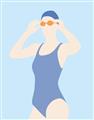 Picture of Swim Competition II  _GroupedProduct_Rectangle_Portrait_Unframed_Print_Only_