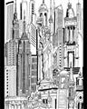 Picture of City Sketch II _GroupedProduct_Rectangle_Portrait_Unframed_Print_Only_