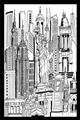 Picture of City Sketch II _GroupedProduct_Rectangle_Portrait_Unframed_Print_Only_