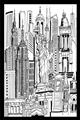 Picture of City Sketch II _GroupedProduct_Rectangle_Portrait_Unframed_Print_Only_