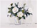 Picture of White Roses _GroupedProduct_Rectangle_Landscape_Unframed_Print_Only_