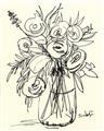Picture of Drawn Florals II  _GroupedProduct_Rectangle_Portrait_Unframed_Print_Only_
