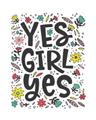 Picture of Yes Girl  _GroupedProduct_Rectangle_Portrait_Unframed_Print_Only_