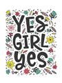 Picture of Yes Girl  _GroupedProduct_Rectangle_Portrait_Unframed_Print_Only_