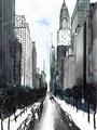 Picture of Snowy New York  _GroupedProduct_Rectangle_Portrait_Unframed_Print_Only_