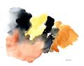 Picture of Watercolor with Orange _GroupedProduct_Rectangle_Landscape_Unframed_Print_Only_