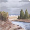 Picture of Small Lake in the Desert _GroupedProduct_Square_Unframed_Print_Only_