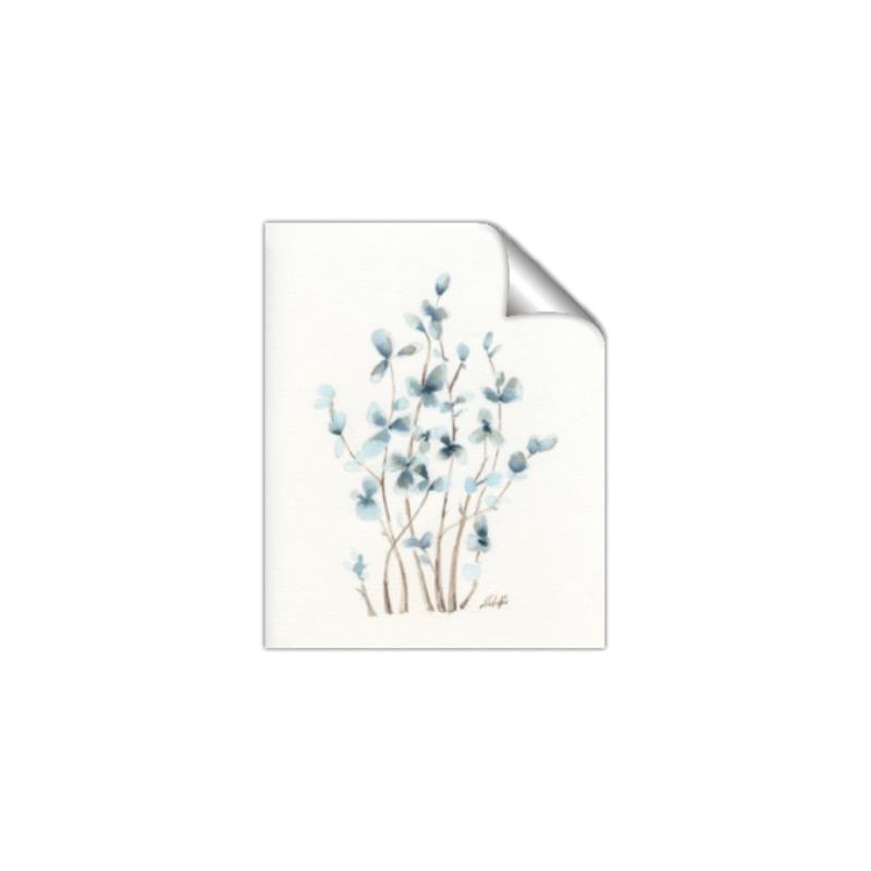 Picture of Blue Leaves II  _GroupedProduct_Rectangle_Portrait_Unframed_Print_Only_