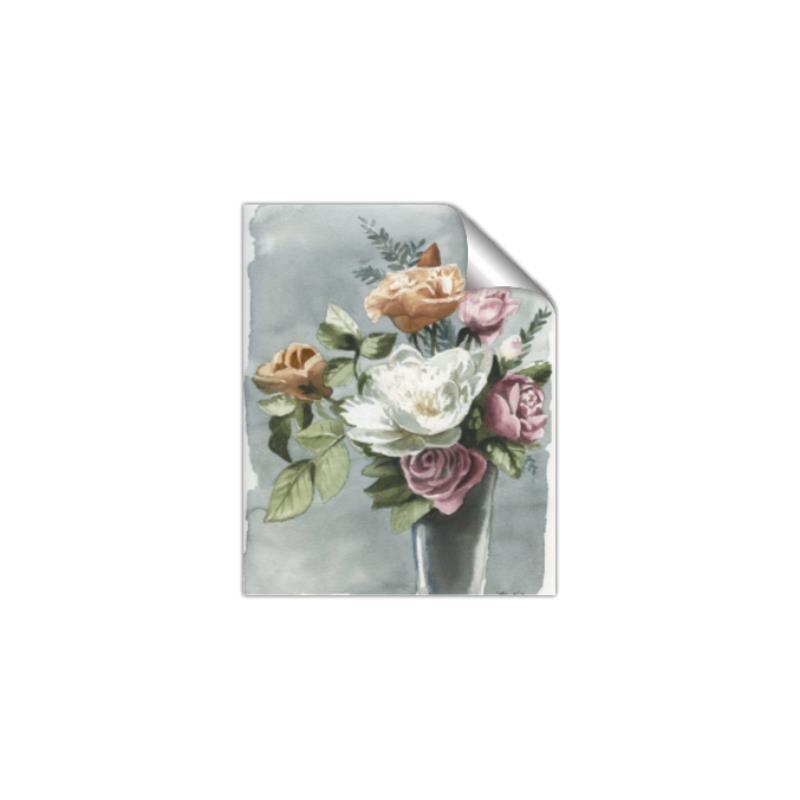 Picture of Coloured flower in pot II _GroupedProduct_Rectangle_Portrait_Unframed_Print_Only_