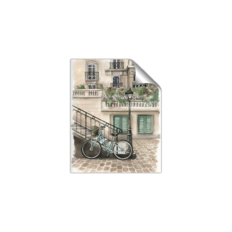 Picture of Parked Bike _GroupedProduct_Rectangle_Portrait_Unframed_Print_Only_