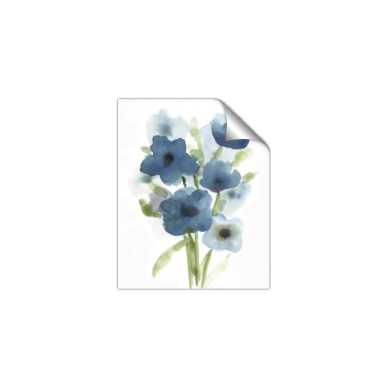 Picture of Blue Poppies I  _GroupedProduct_Rectangle_Portrait_Unframed_Print_Only_