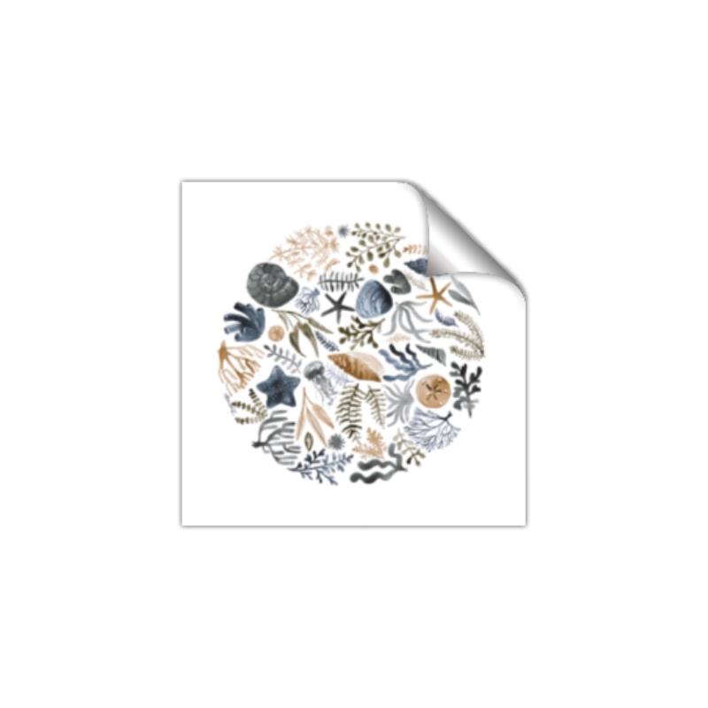 Picture of Coral circle II _GroupedProduct_Square_Unframed_Print_Only_