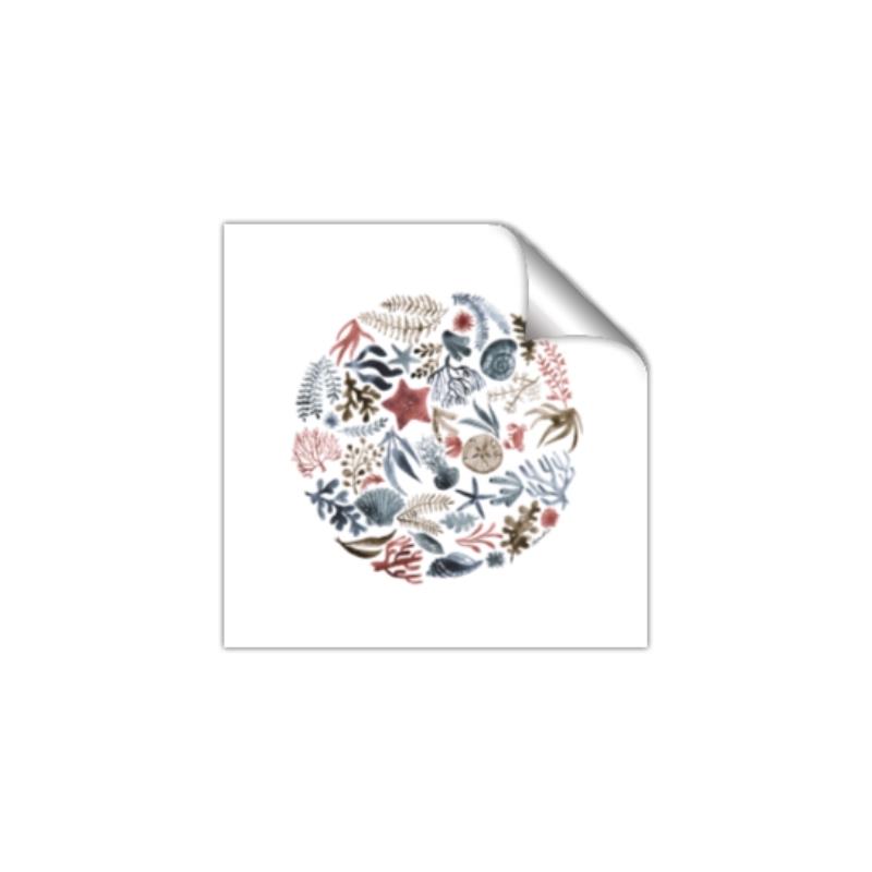 Picture of Coral circle I _GroupedProduct_Square_Unframed_Print_Only_