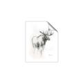 Picture of Moose Charcoal _GroupedProduct_Rectangle_Portrait_Unframed_Print_Only_
