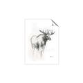 Picture of Moose Charcoal _GroupedProduct_Rectangle_Portrait_Unframed_Print_Only_
