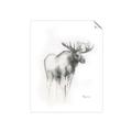 Picture of Moose Charcoal _GroupedProduct_Rectangle_Portrait_Unframed_Print_Only_