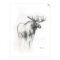 Picture of Moose Charcoal _GroupedProduct_Rectangle_Portrait_Unframed_Print_Only_