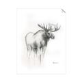 Picture of Moose Charcoal _GroupedProduct_Rectangle_Portrait_Unframed_Print_Only_