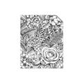 Picture of Detailed Floral Sketch _GroupedProduct_Rectangle_Portrait_Unframed_Print_Only_