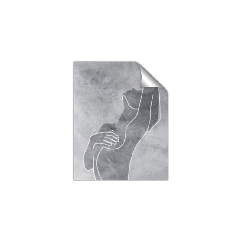 Picture of Hold a Pose Gray _GroupedProduct_Rectangle_Portrait_Unframed_Print_Only_