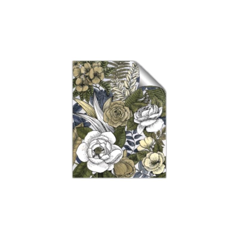 Picture of Detailed Floral in Color  _GroupedProduct_Rectangle_Portrait_Unframed_Print_Only_