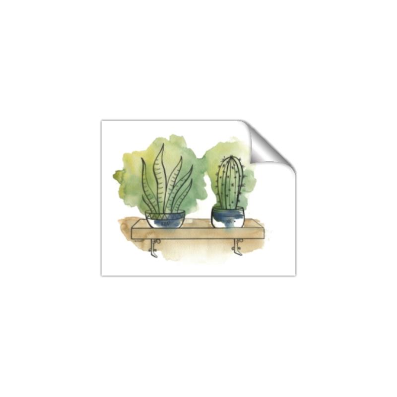 Picture of Splashed Cactus I  _GroupedProduct_Rectangle_Landscape_Unframed_Print_Only_