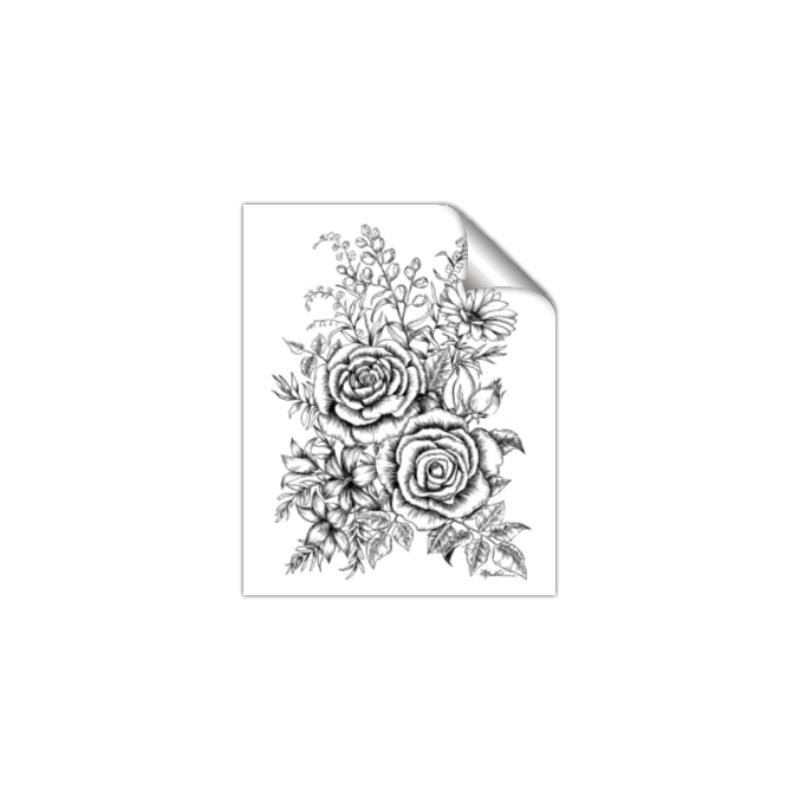 Picture of Sketched Flower I _GroupedProduct_Rectangle_Portrait_Unframed_Print_Only_