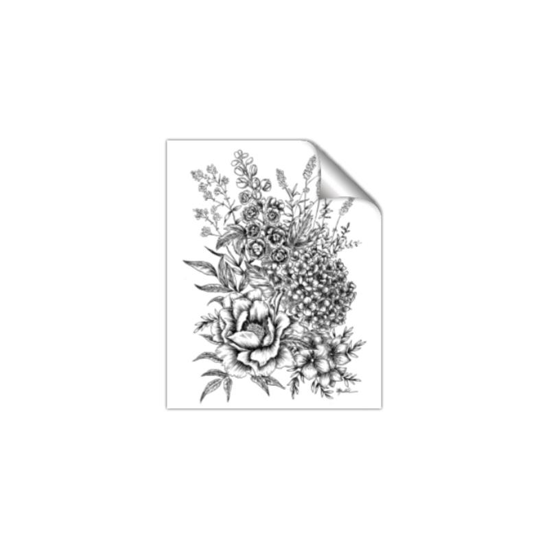 Picture of Sketched Flower II  _GroupedProduct_Rectangle_Portrait_Unframed_Print_Only_