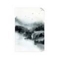 Picture of Misty Forest with Birds _GroupedProduct_Rectangle_Portrait_Unframed_Print_Only_