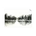 Picture of Misty Forest Black  _GroupedProduct_Rectangle_Landscape_Unframed_Print_Only_