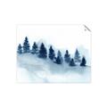 Picture of Misty Forest Blue Trees _GroupedProduct_Rectangle_Landscape_Unframed_Print_Only_