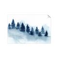 Picture of Misty Forest Blue Trees _GroupedProduct_Rectangle_Landscape_Unframed_Print_Only_