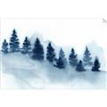 Picture of Misty Forest Blue Trees _GroupedProduct_Rectangle_Landscape_Unframed_Print_Only_